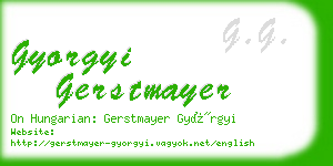 gyorgyi gerstmayer business card